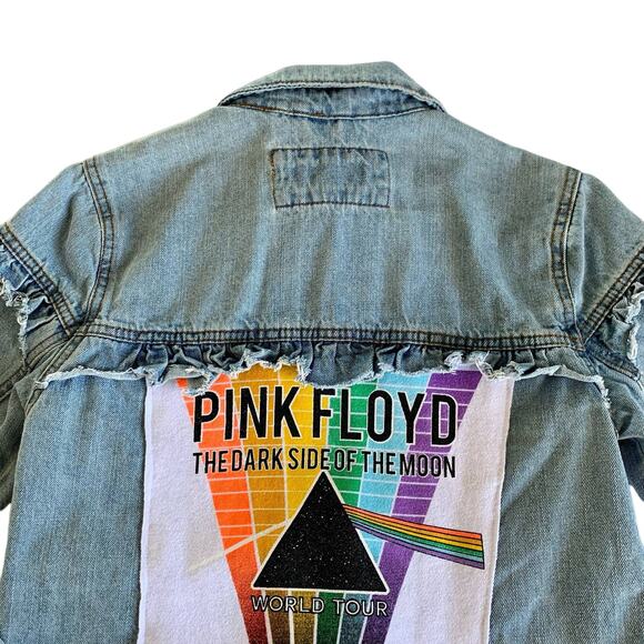Via Penny Lane Reworked Apparel | Pink Floyd Custom Distressed Denim Jacket - Picture 10 of 10